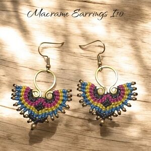 Colorful Macrame Earrings